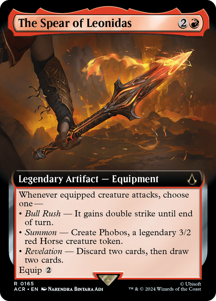 The Spear of Leonidas (Extended Art) [Assassin's Creed] MTG Single Magic: The Gathering | Red Claw Gaming