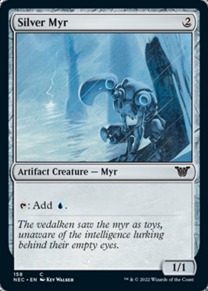 Silver Myr [Kamigawa: Neon Dynasty Commander] MTG Single Magic: The Gathering | Red Claw Gaming