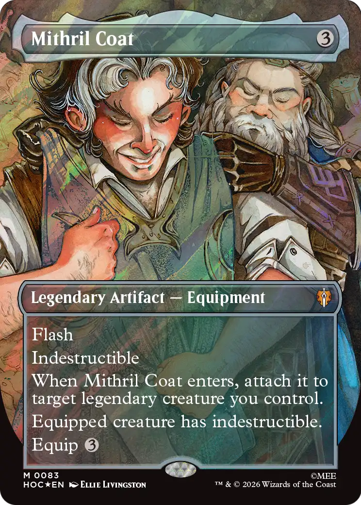 Mithril Coat (Borderless) (Surge Foil) [The Hobbit: Eternal-Legal] | Red Claw Gaming