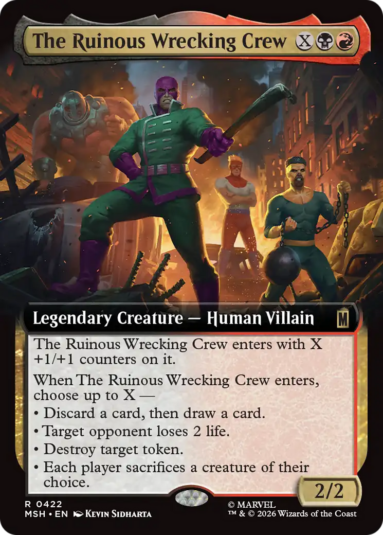 The Ruinous Wrecking Crew (Extended Art) [Marvel Super Heroes] | Red Claw Gaming