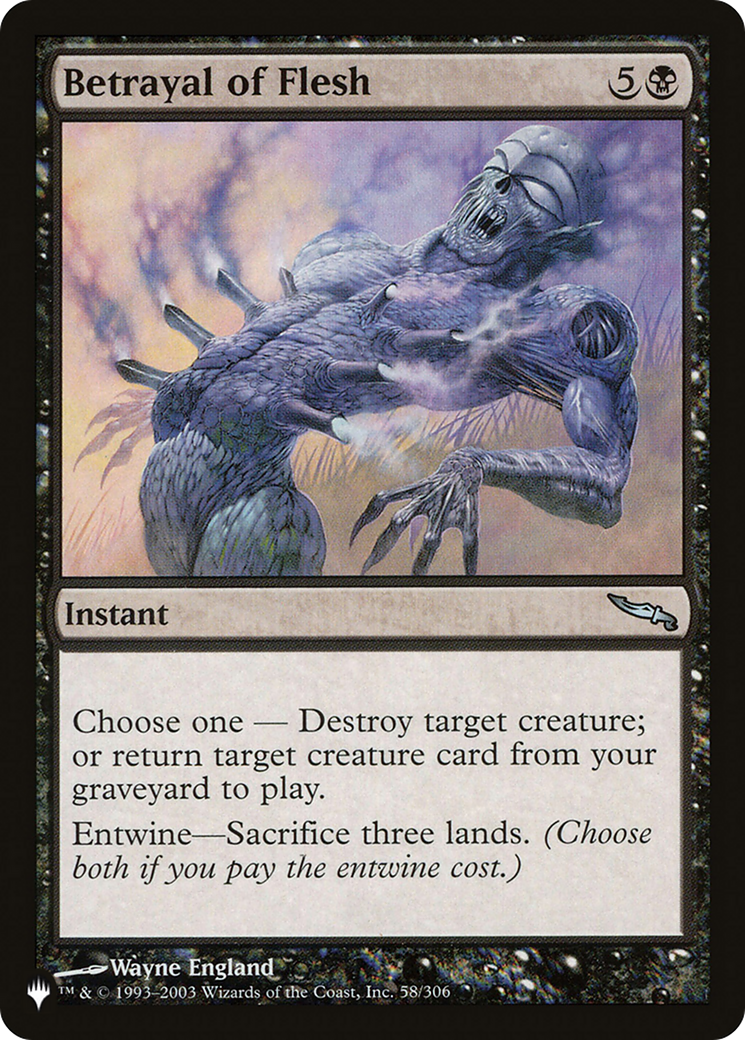 Betrayal of Flesh [The List] MTG Single Magic: The Gathering | Red Claw Gaming