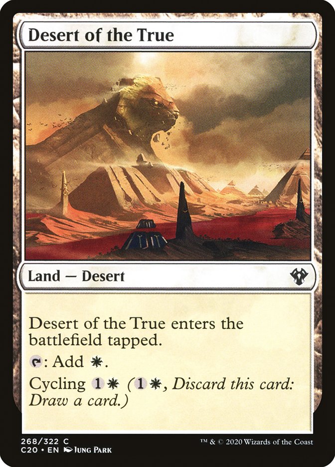 Desert of the True [Commander 2020] MTG Single Magic: The Gathering | Red Claw Gaming