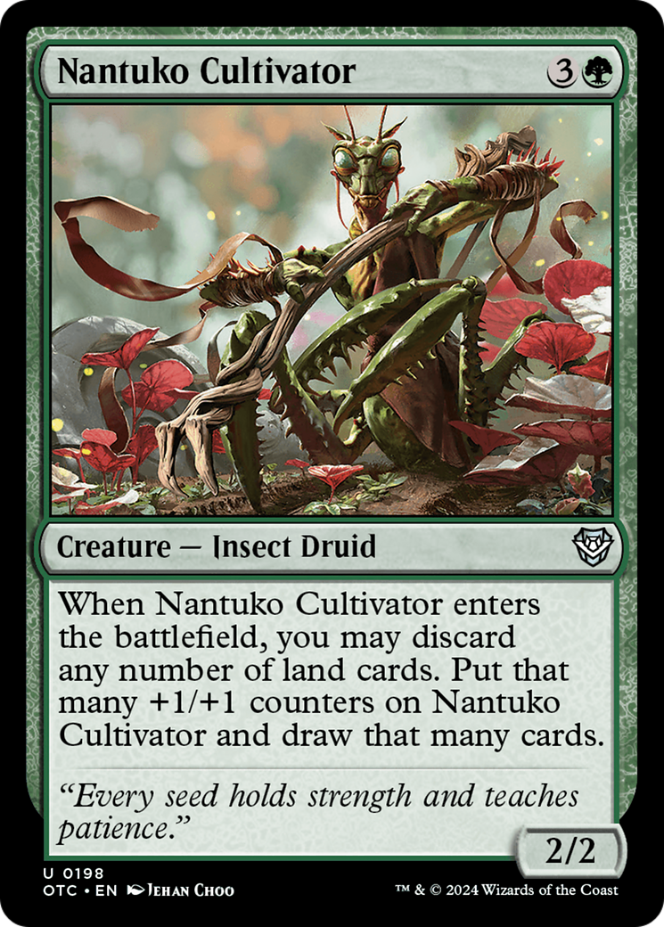 Nantuko Cultivator [Outlaws of Thunder Junction Commander] MTG Single Magic: The Gathering | Red Claw Gaming