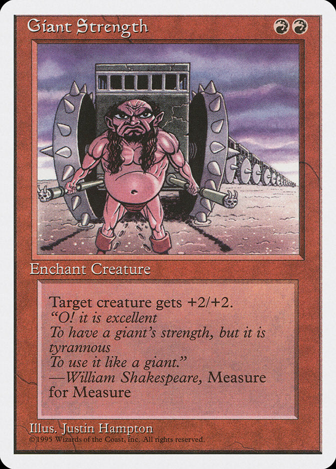 Giant Strength [Fourth Edition] MTG Single Magic: The Gathering | Red Claw Gaming