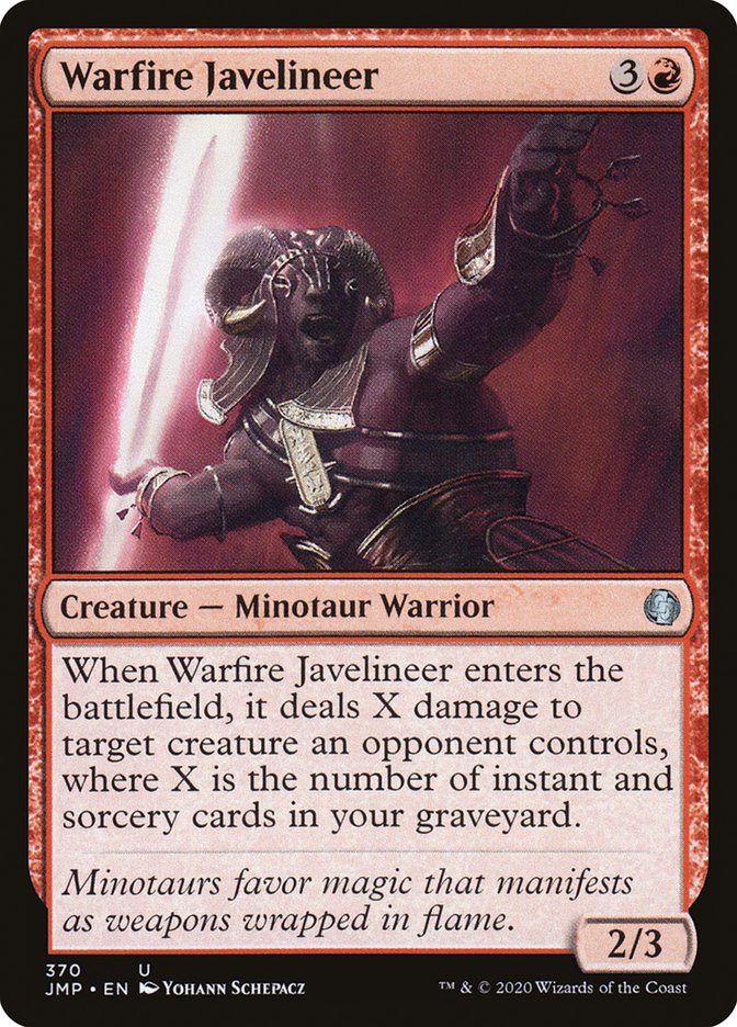 Warfire Javelineer [Jumpstart] MTG Single Magic: The Gathering | Red Claw Gaming