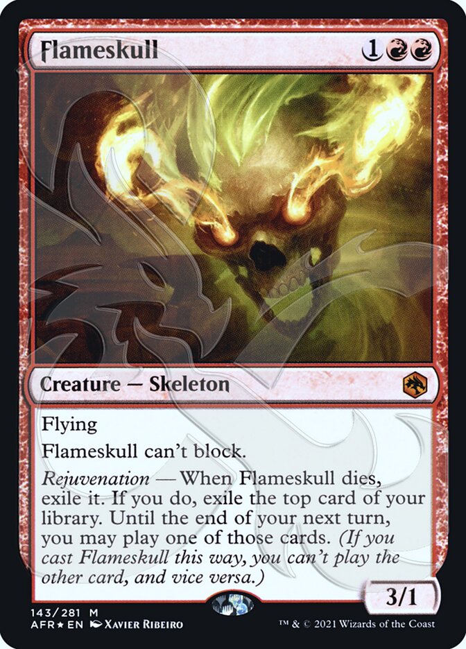 Flameskull (Ampersand Promo) [Dungeons & Dragons: Adventures in the Forgotten Realms Promos] MTG Single Magic: The Gathering | Red Claw Gaming