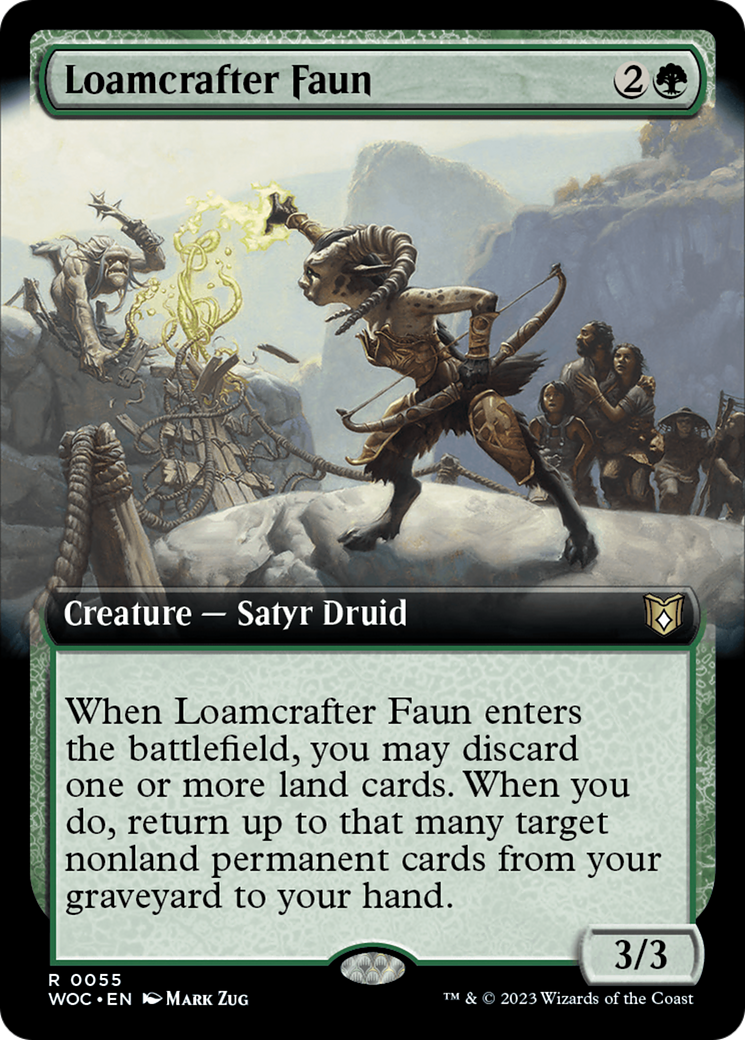 Loamcrafter Faun (Extended Art) [Wilds of Eldraine Commander] MTG Single Magic: The Gathering | Red Claw Gaming