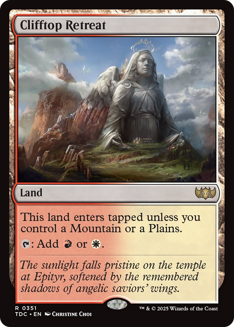 Clifftop Retreat [Tarkir: Dragonstorm Commander] MTG Single Magic: The Gathering | Red Claw Gaming