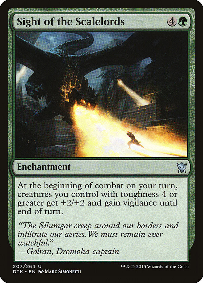 Sight of the Scalelords [Dragons of Tarkir] MTG Single Magic: The Gathering | Red Claw Gaming