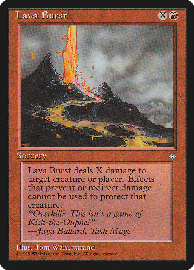 Lava Burst [Ice Age] MTG Single Magic: The Gathering | Red Claw Gaming