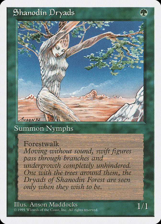 Shanodin Dryads [Fourth Edition] MTG Single Magic: The Gathering | Red Claw Gaming