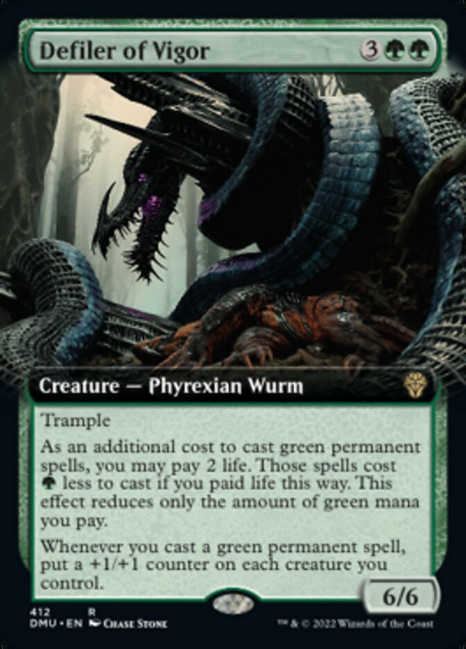 Defiler of Vigor (Extended Art) [Dominaria United] MTG Single Magic: The Gathering | Red Claw Gaming
