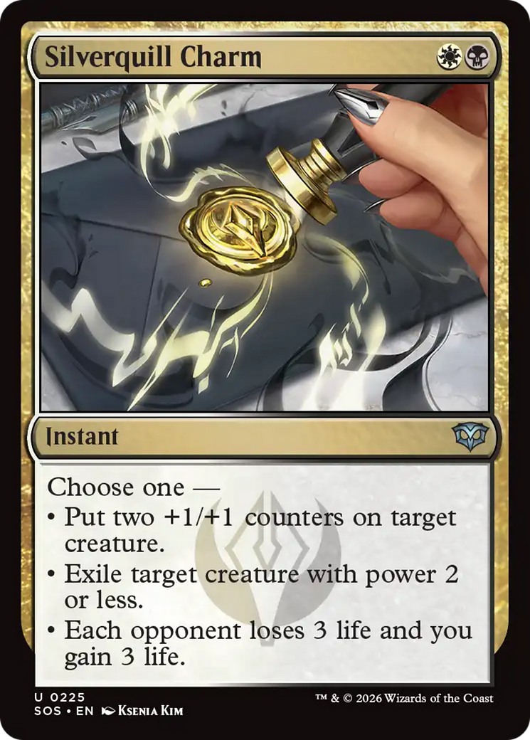 Silverquill Charm [Secrets of Strixhaven] MTG Single Magic: The Gathering | Red Claw Gaming