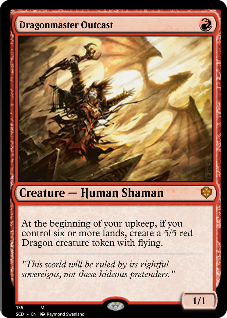 Dragonmaster Outcast [Starter Commander Decks] MTG Single Magic: The Gathering | Red Claw Gaming