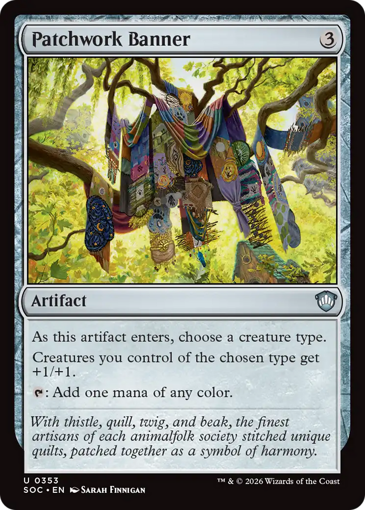 Patchwork Banner [Secrets of Strixhaven Commander] MTG Single Magic: The Gathering | Red Claw Gaming