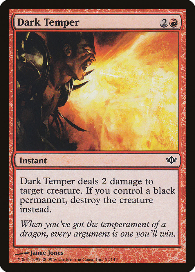 Dark Temper [Conflux] MTG Single Magic: The Gathering | Red Claw Gaming