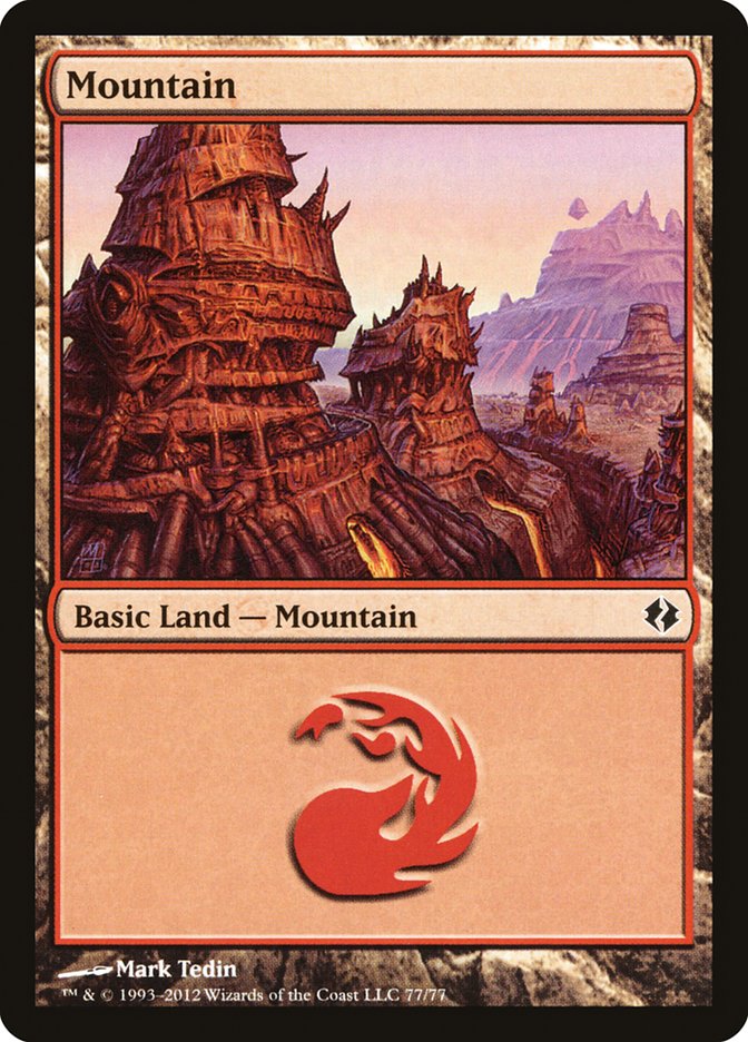 Mountain (77) [Duel Decks: Venser vs. Koth] MTG Single Magic: The Gathering | Red Claw Gaming
