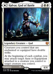 Halvar, God of Battle // Sword of the Realms [Kaldheim] MTG Single Magic: The Gathering | Red Claw Gaming