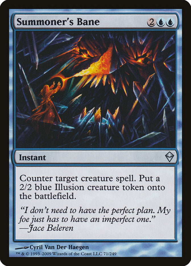 Summoner's Bane [Zendikar] MTG Single Magic: The Gathering | Red Claw Gaming