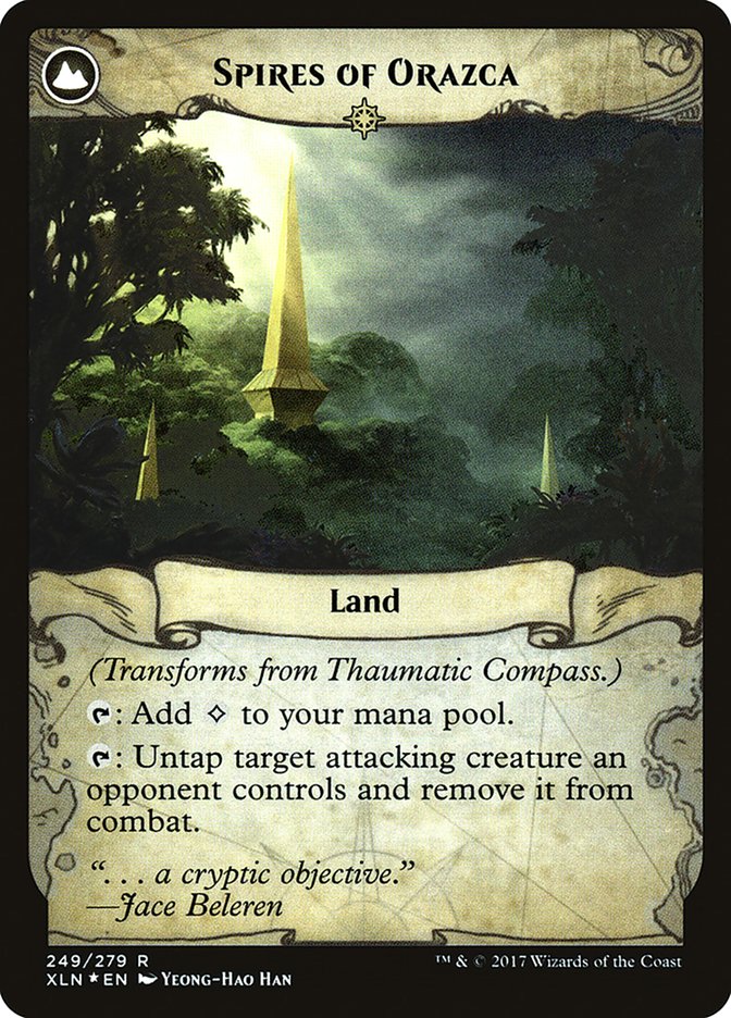 Thaumatic Compass // Spires of Orazca [Ixalan Prerelease Promos] MTG Single Magic: The Gathering | Red Claw Gaming