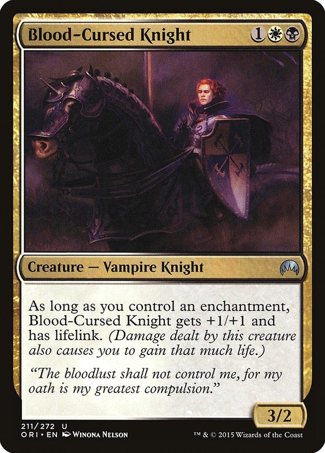 Blood-Cursed Knight [Magic Origins] MTG Single Magic: The Gathering | Red Claw Gaming