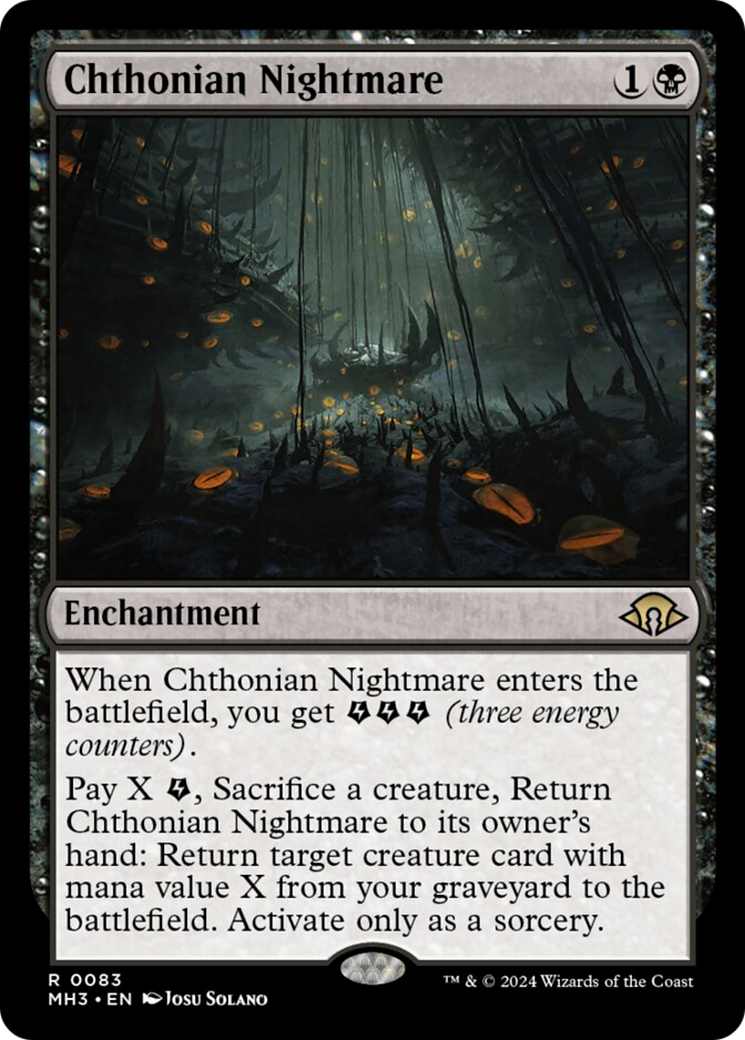 Chthonian Nightmare [Modern Horizons 3] MTG Single Magic: The Gathering    | Red Claw Gaming