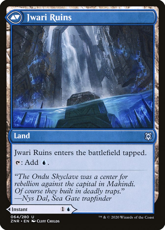 Jwari Disruption // Jwari Ruins [Zendikar Rising] MTG Single Magic: The Gathering | Red Claw Gaming
