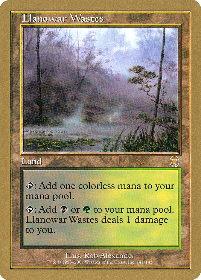 Llanowar Wastes (Jan Tomcani) [World Championship Decks 2001] MTG Single Magic: The Gathering | Red Claw Gaming