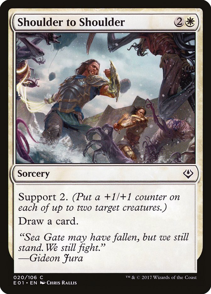 Shoulder to Shoulder [Archenemy: Nicol Bolas] MTG Single Magic: The Gathering | Red Claw Gaming