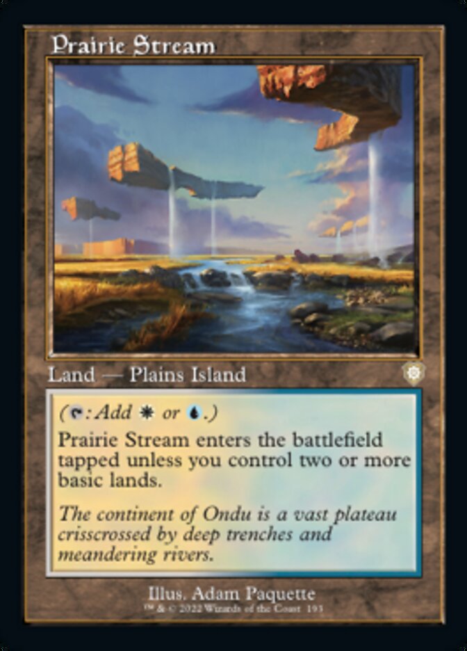 Prairie Stream (Retro) [The Brothers' War Commander] MTG Single Magic: The Gathering | Red Claw Gaming