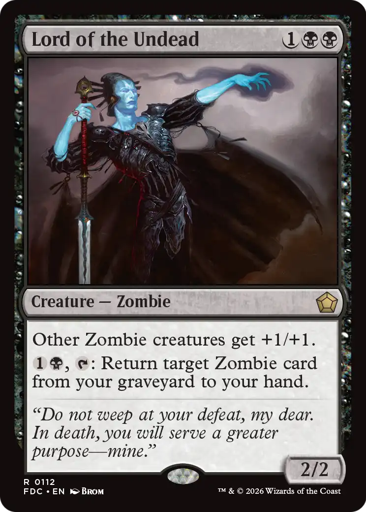 Lord of the Undead [Foundations Commander] | Red Claw Gaming