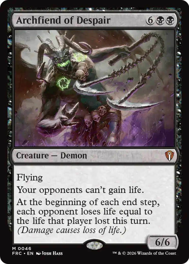 Archfiend of Despair [Reality Fracture Commander] MTG Single Magic: The Gathering | Red Claw Gaming