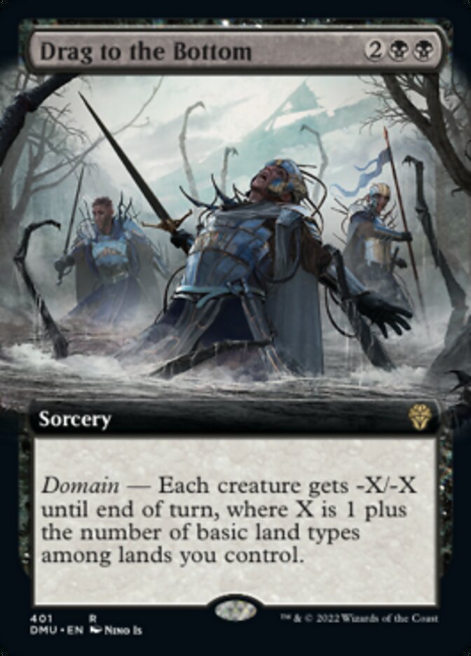 Drag to the Bottom (Extended Art) [Dominaria United] MTG Single Magic: The Gathering | Red Claw Gaming