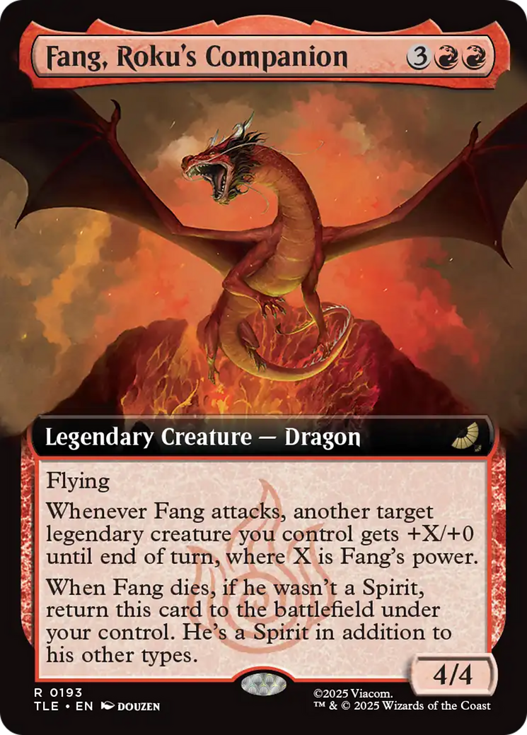 Fang, Roku's Companion (Extended Art) [Avatar: The Last Airbender: Eternal-Legal] MTG Single Magic: The Gathering | Red Claw Gaming