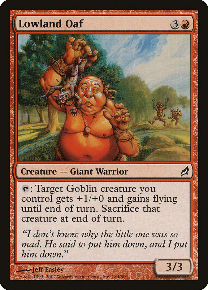 Lowland Oaf [Lorwyn] MTG Single Magic: The Gathering | Red Claw Gaming