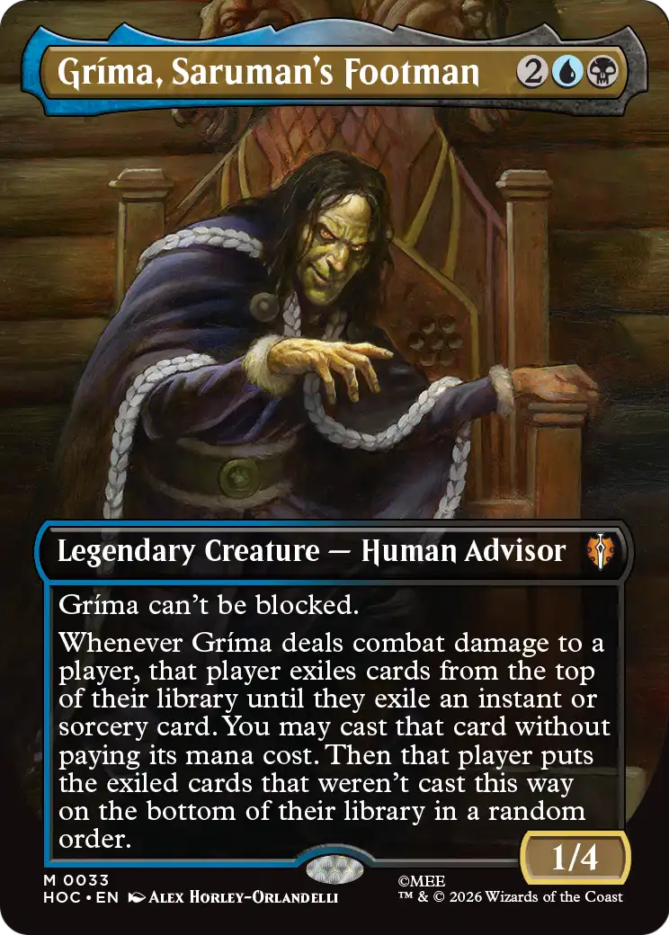 Grima, Saruman's Footman (Borderless) [The Hobbit: Eternal-Legal] | Red Claw Gaming