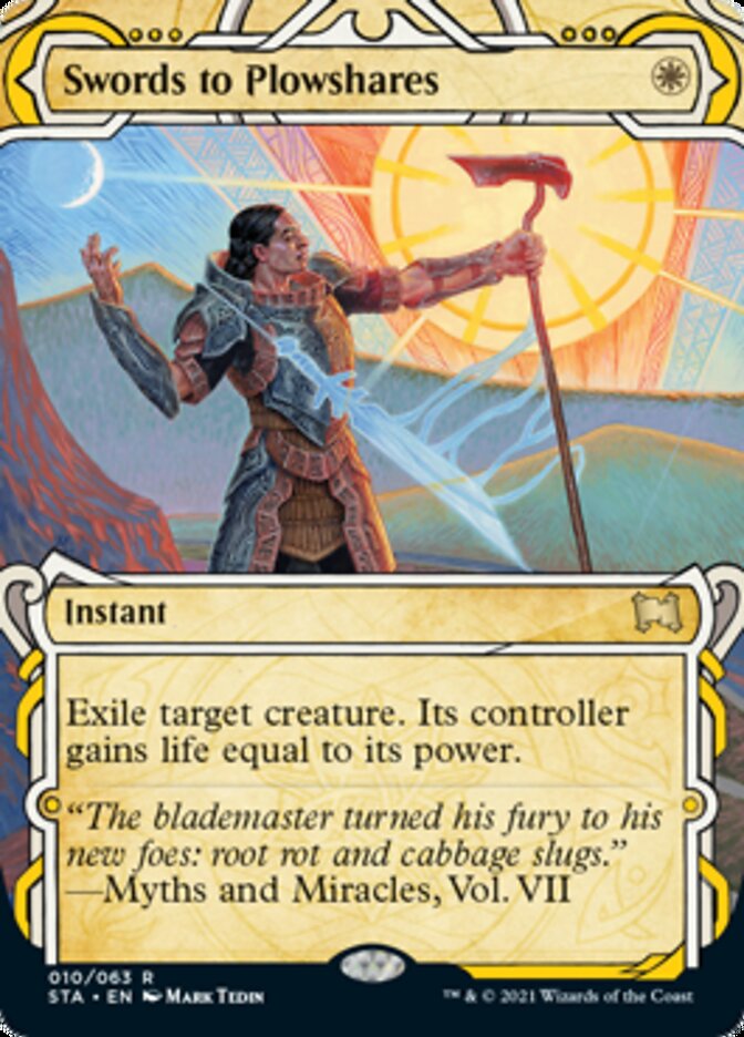 Swords to Plowshares (Foil Etched) [Strixhaven: Mystical Archive] MTG Single Magic: The Gathering | Red Claw Gaming
