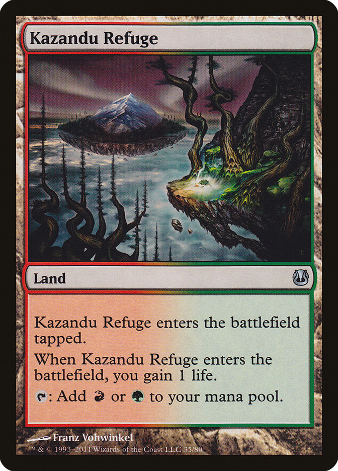 Kazandu Refuge [Duel Decks: Ajani vs. Nicol Bolas] MTG Single Magic: The Gathering | Red Claw Gaming