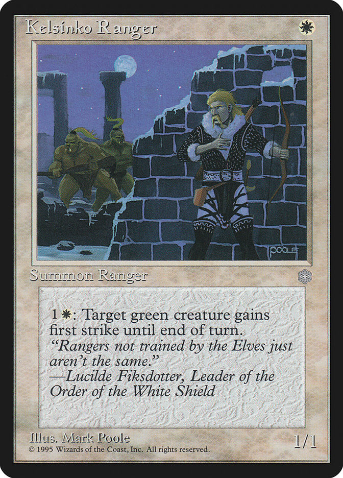 Kelsinko Ranger [Ice Age] MTG Single Magic: The Gathering | Red Claw Gaming