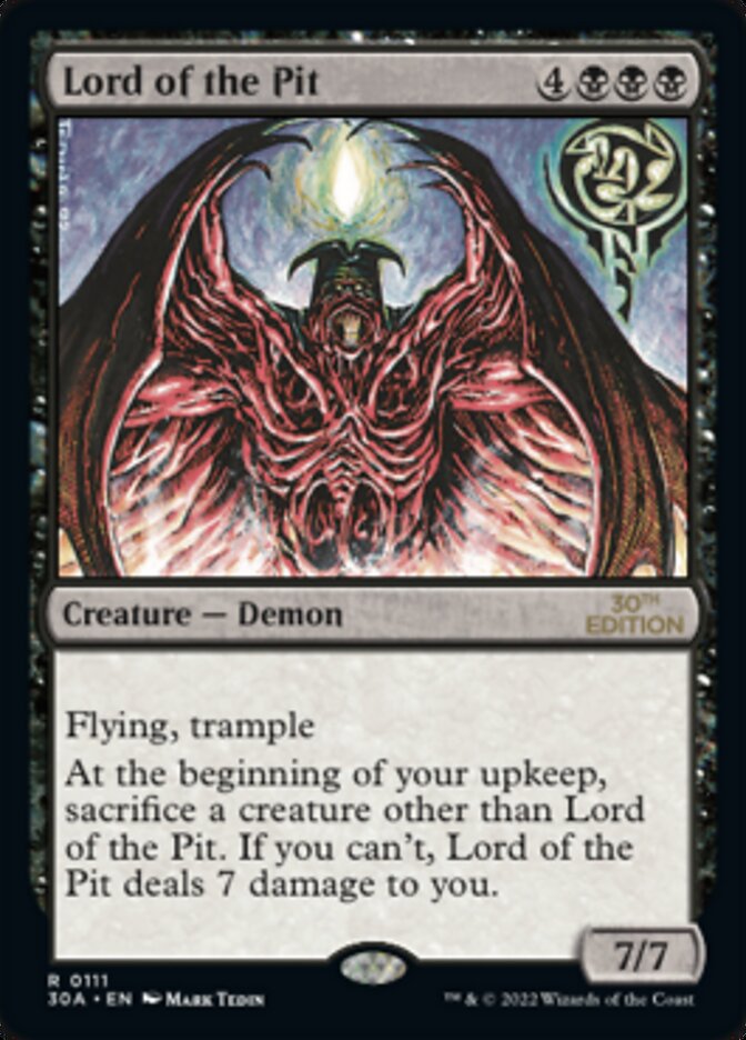 Lord of the Pit [30th Anniversary Edition] MTG Single Magic: The Gathering | Red Claw Gaming