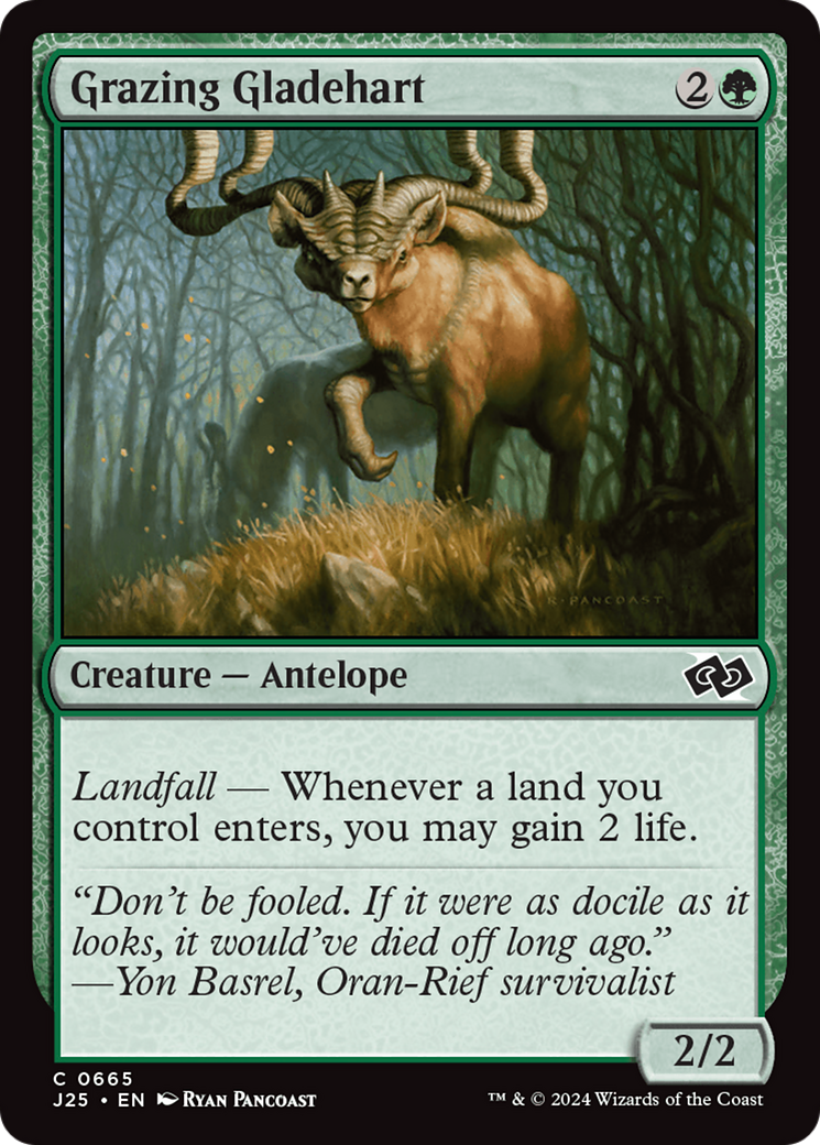 Grazing Gladehart [Foundations Jumpstart] MTG Single Magic: The Gathering | Red Claw Gaming