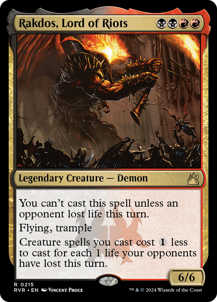 Rakdos, Lord of Riots [Ravnica Remastered] MTG Single Magic: The Gathering | Red Claw Gaming