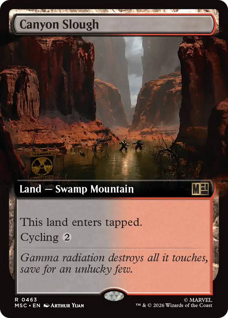 Canyon Slough (Extended Art) [Marvel Super Heroes Commander] | Red Claw Gaming