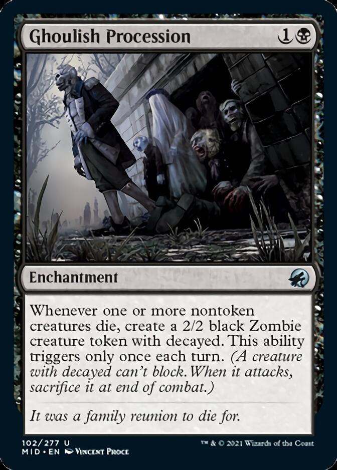 Ghoulish Procession [Innistrad: Midnight Hunt] MTG Single Magic: The Gathering | Red Claw Gaming
