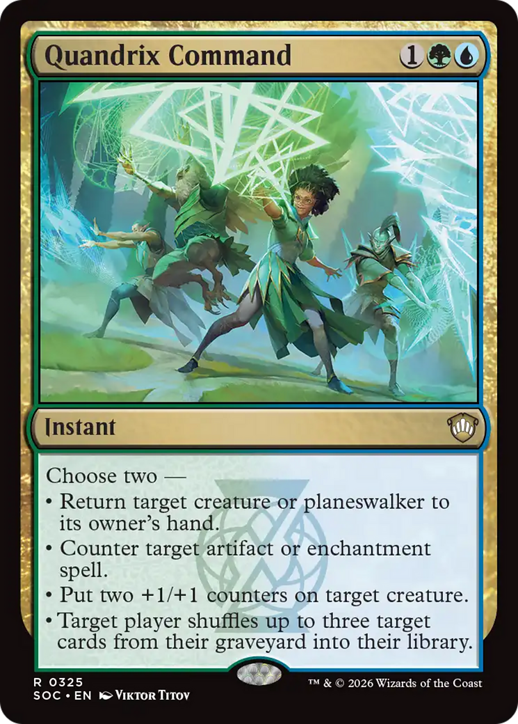 Quandrix Command [Secrets of Strixhaven Commander] MTG Single Magic: The Gathering | Red Claw Gaming