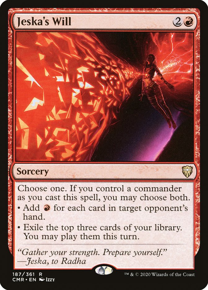 Jeska's Will [Commander Legends] MTG Single Magic: The Gathering | Red Claw Gaming