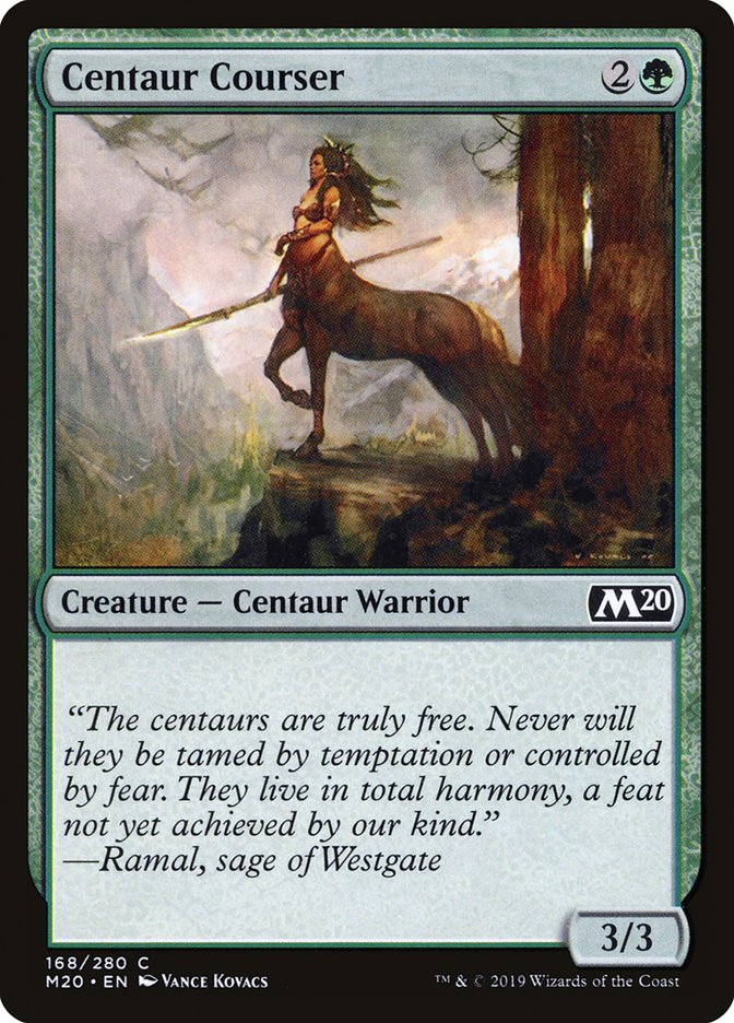 Centaur Courser [Core Set 2020] MTG Single Magic: The Gathering | Red Claw Gaming