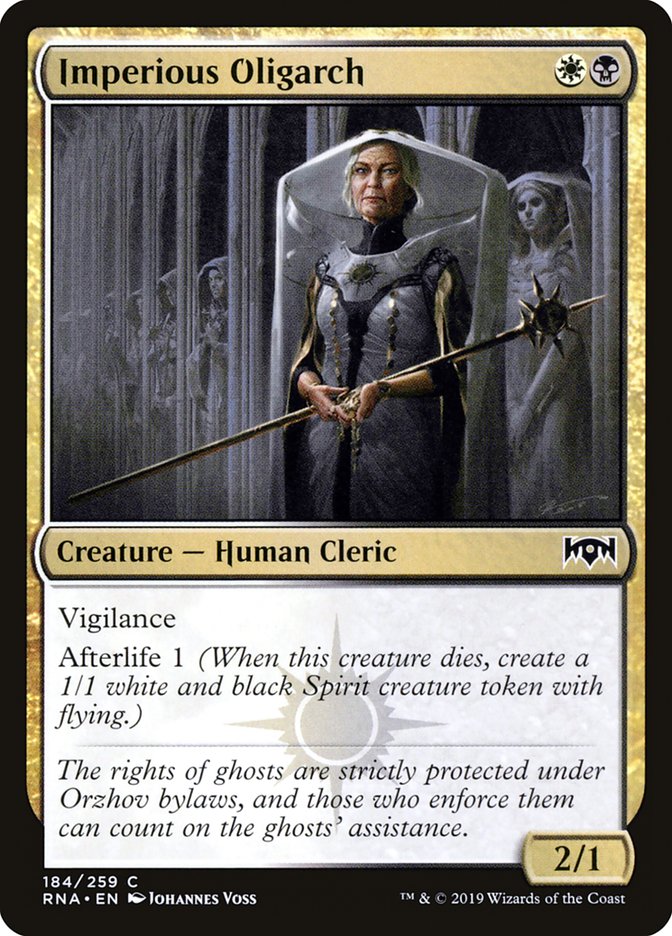Imperious Oligarch [Ravnica Allegiance] MTG Single Magic: The Gathering | Red Claw Gaming
