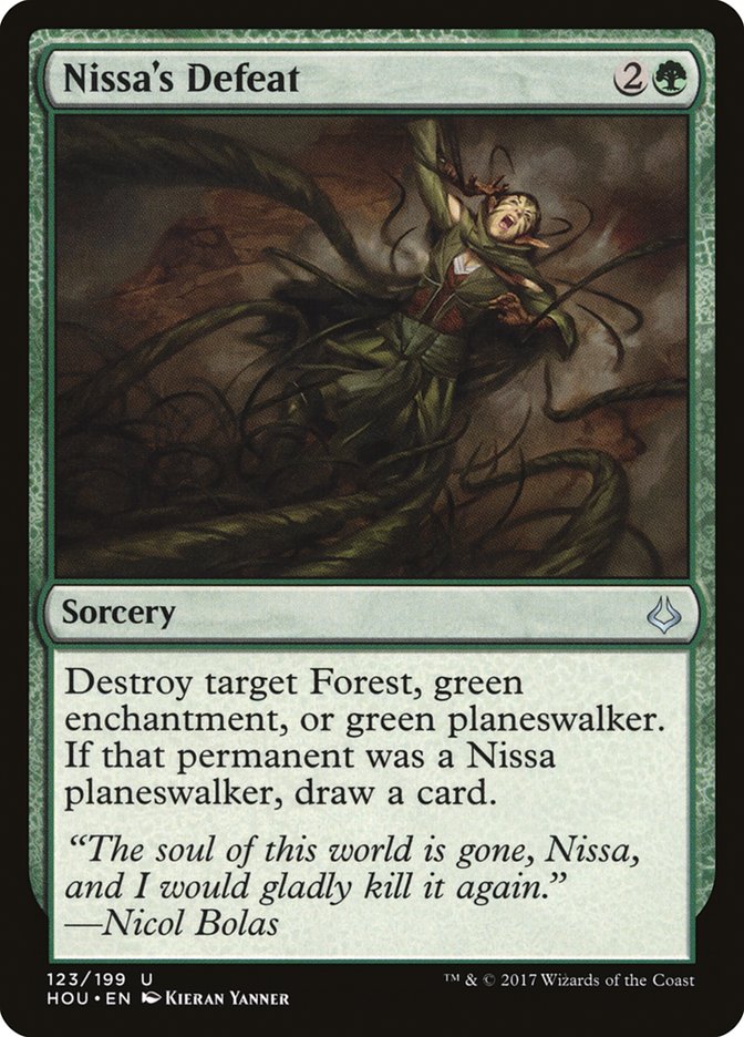 Nissa's Defeat [Hour of Devastation] MTG Single Magic: The Gathering | Red Claw Gaming