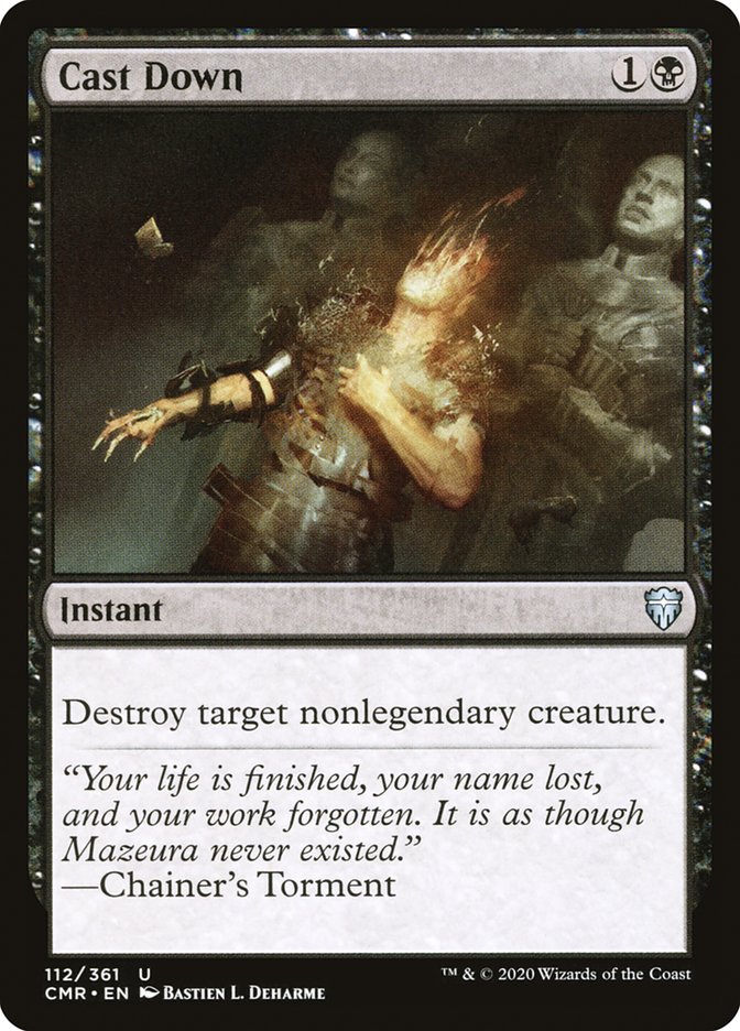 Cast Down [Commander Legends] MTG Single Magic: The Gathering | Red Claw Gaming